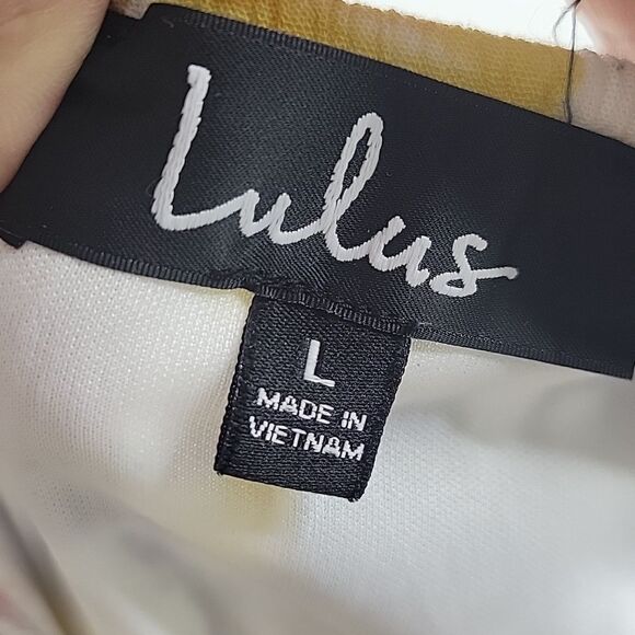 LULU'S HIGH SLIT FLORAL LINED STRAPPY Berryessa MAXI DRESS L LARGE - Picture 7 of 12